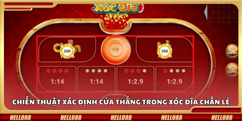 Chiến thuật xác định cửa thắng trong xóc đĩa chẵn lẻ