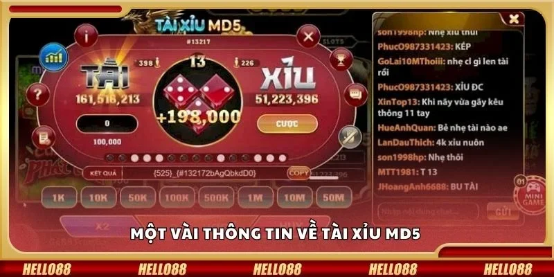 Một vài thông tin về tài xỉu md5