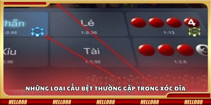 Những loại cầu bệt thường gặp trong xóc đĩa