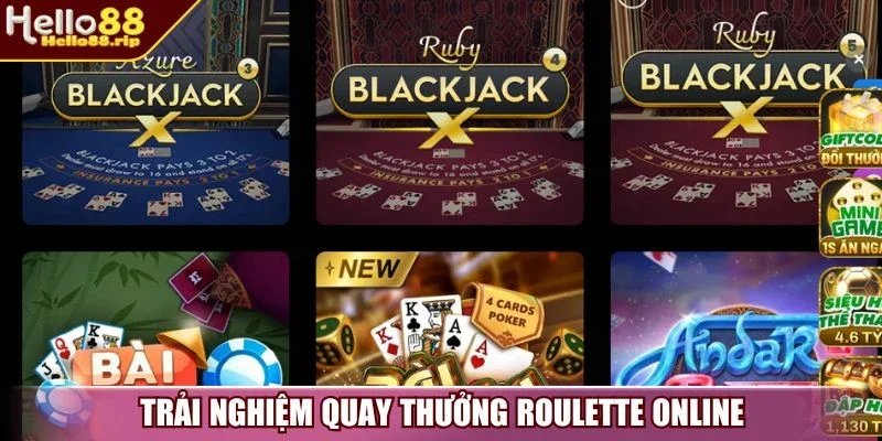 Trải nghiệm quay thưởng Roulette online